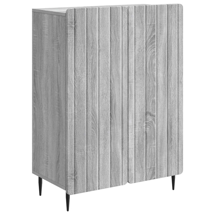 Sideboard Grå sonoma-eg 66 x 34,5 x 92 cm Konstrueret træ
