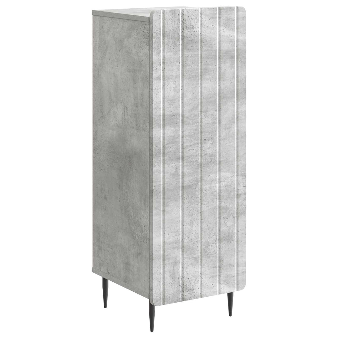 Sideboard Betongrå 34,5 x 33 x 92 cm Konstrueret træ