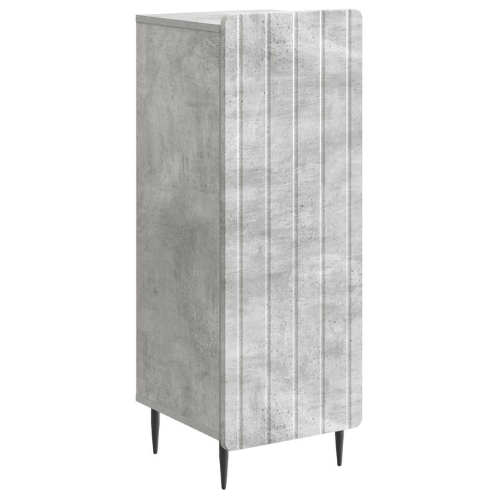 Sideboard Betongrå 34,5 x 33 x 92 cm Konstrueret træ