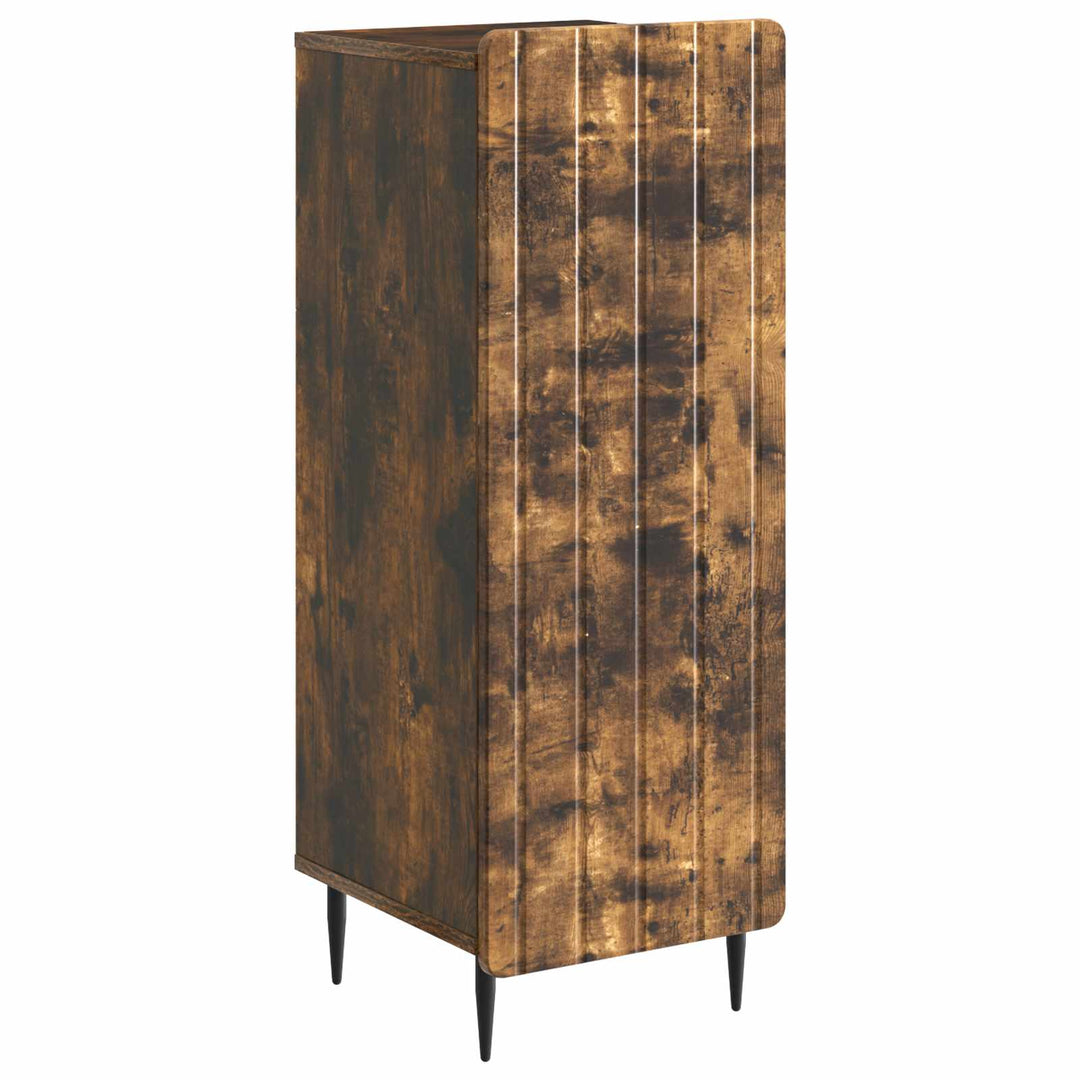 Sideboard Røget eg 34,5 x 33 x 92 cm Konstrueret træ
