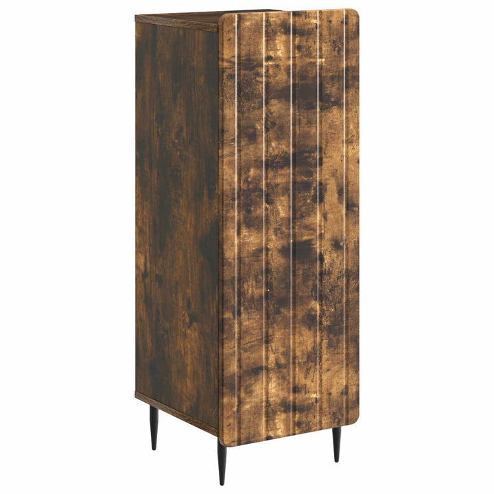 Sideboard Røget eg 34,5 x 33 x 92 cm Konstrueret træ
