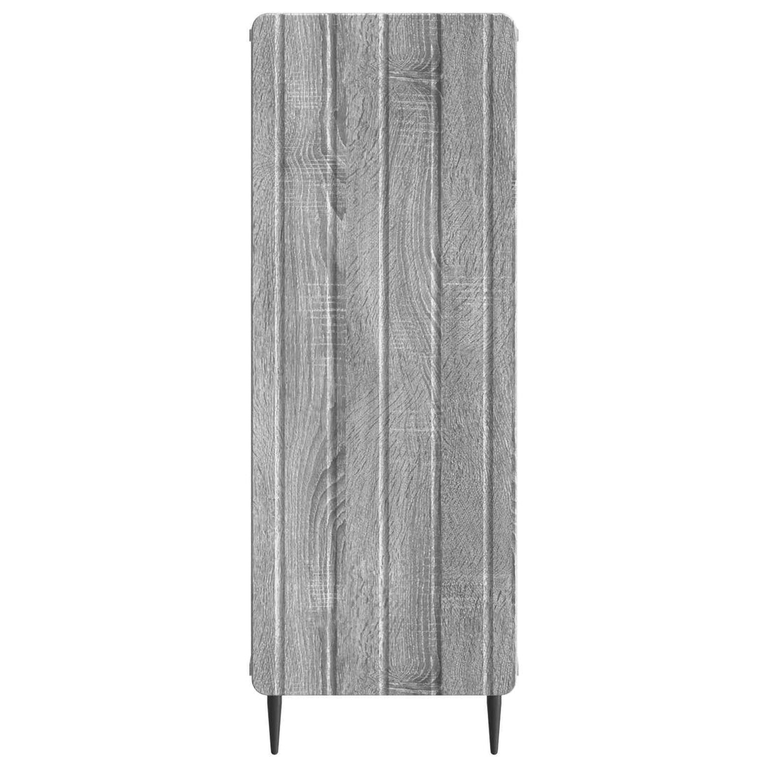 Sideboard Grå sonoma-eg 34,5 x 33 x 92 cm Konstrueret træ