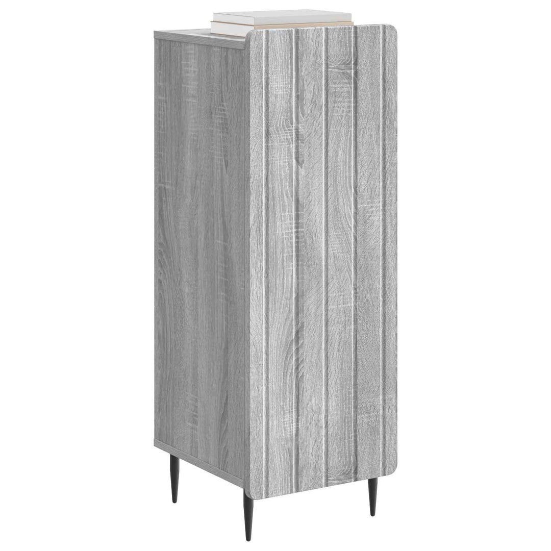 Sideboard Grå sonoma-eg 34,5 x 33 x 92 cm Konstrueret træ