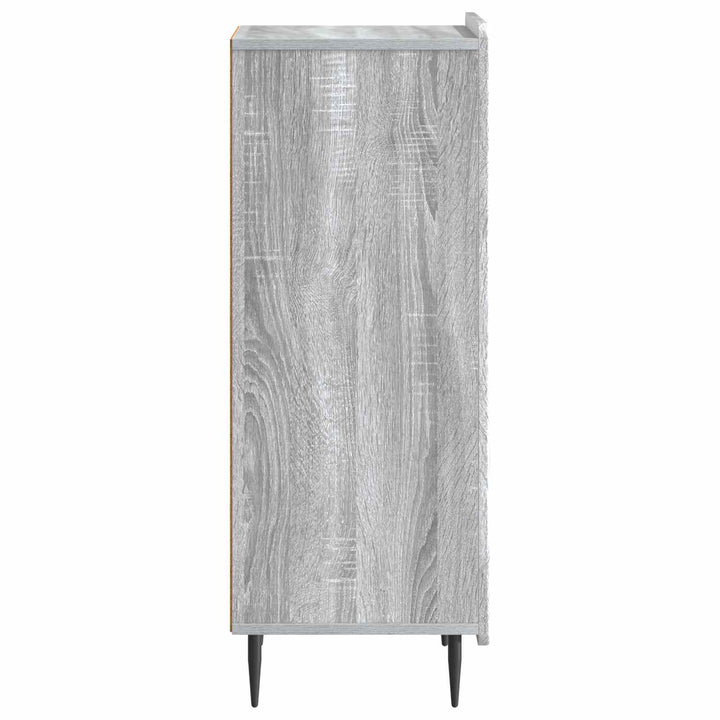 Sideboard Grå sonoma-eg 34,5 x 33 x 92 cm Konstrueret træ
