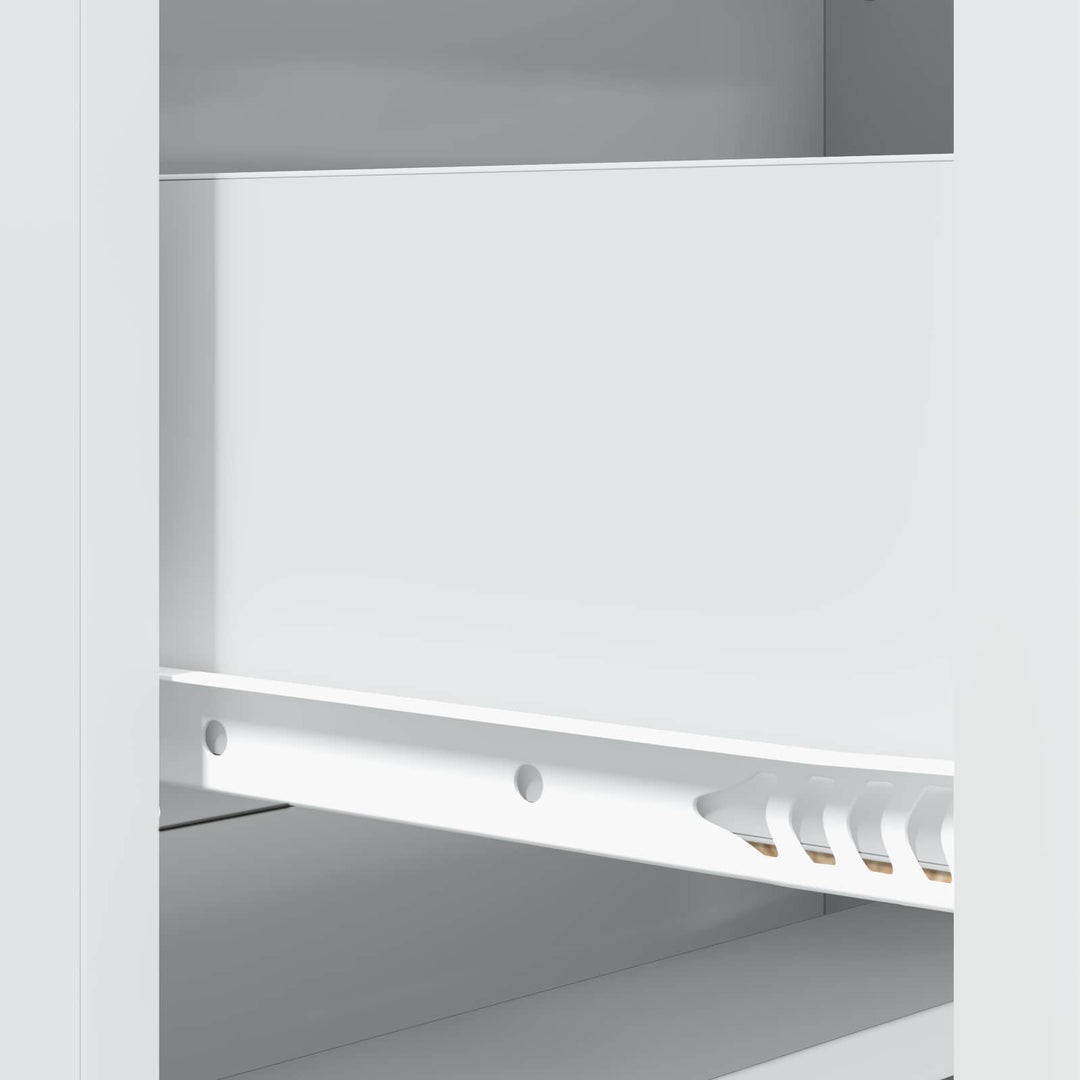 Skuffeskab Hvid 66 x 34,5 x 92 cm Konstrueret træ