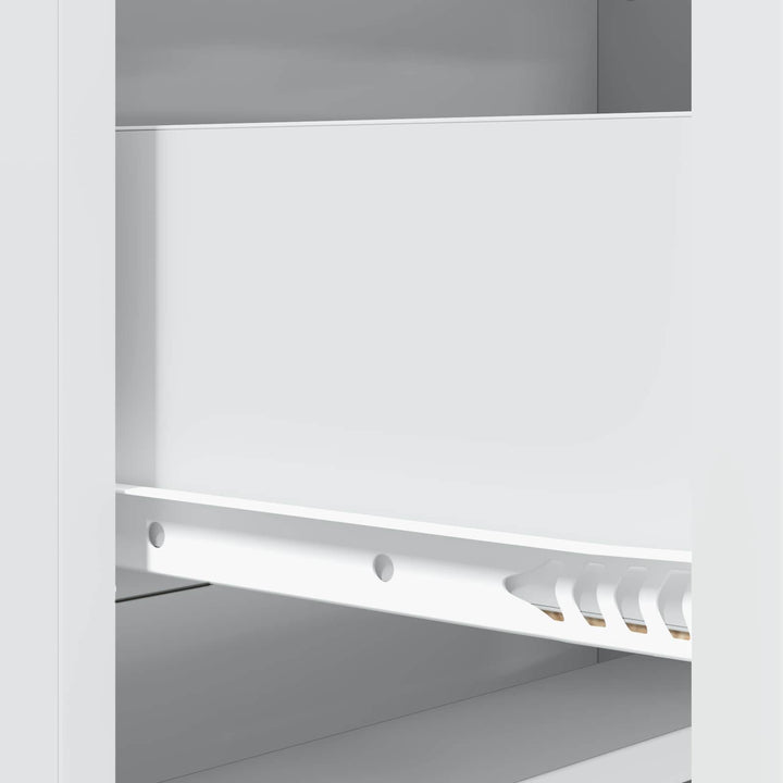Skuffeskab Hvid 66 x 34,5 x 92 cm Konstrueret træ