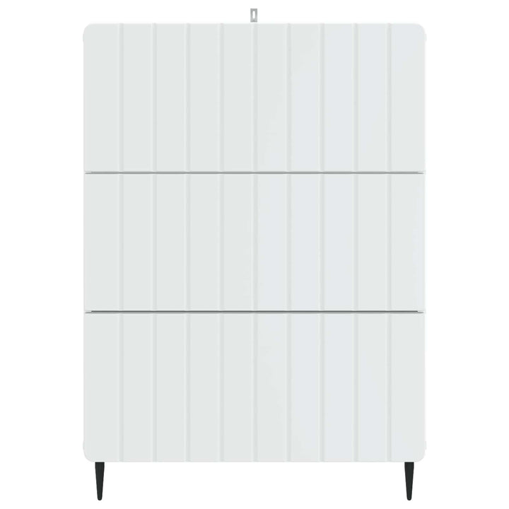 Skuffeskab Hvid 66 x 34,5 x 92 cm Konstrueret træ