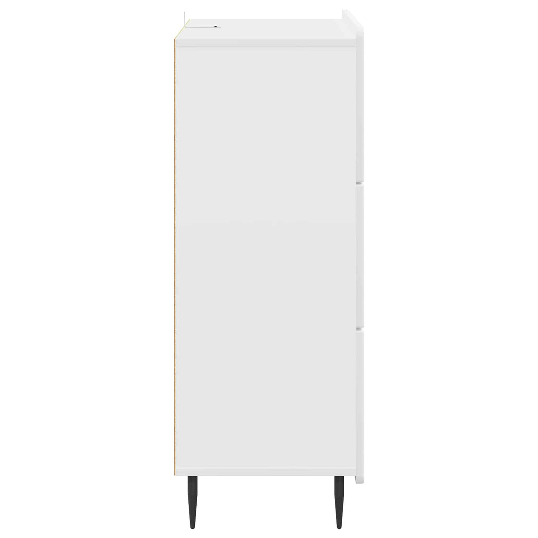 Skuffeskab Hvid 66 x 34,5 x 92 cm Konstrueret træ