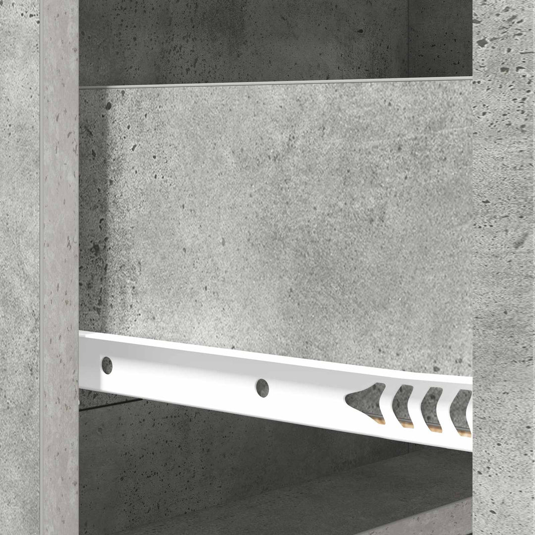 Skuffeskab Betongrå 66 x 34,5 x 92 cm Konstrueret træ