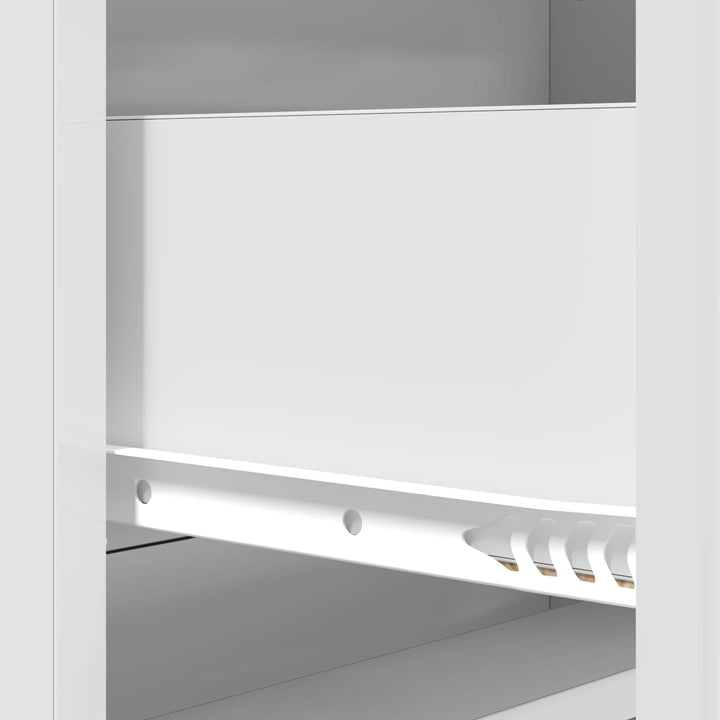 Skuffeskab Hvid højglans 66 x 34,5 x 92 cm Konstrueret træ
