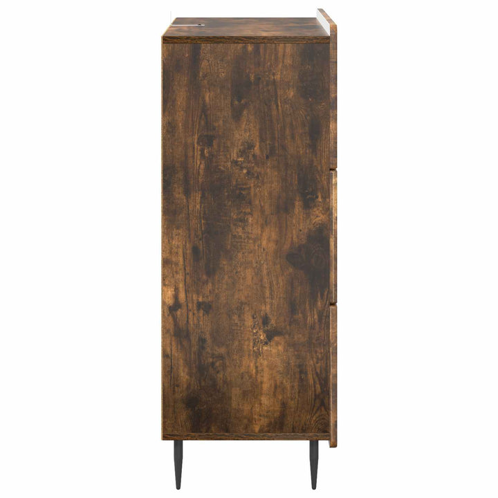 Skuffeskab 66 x 34,5 x 92 cm Konstrueret træ Røget eg