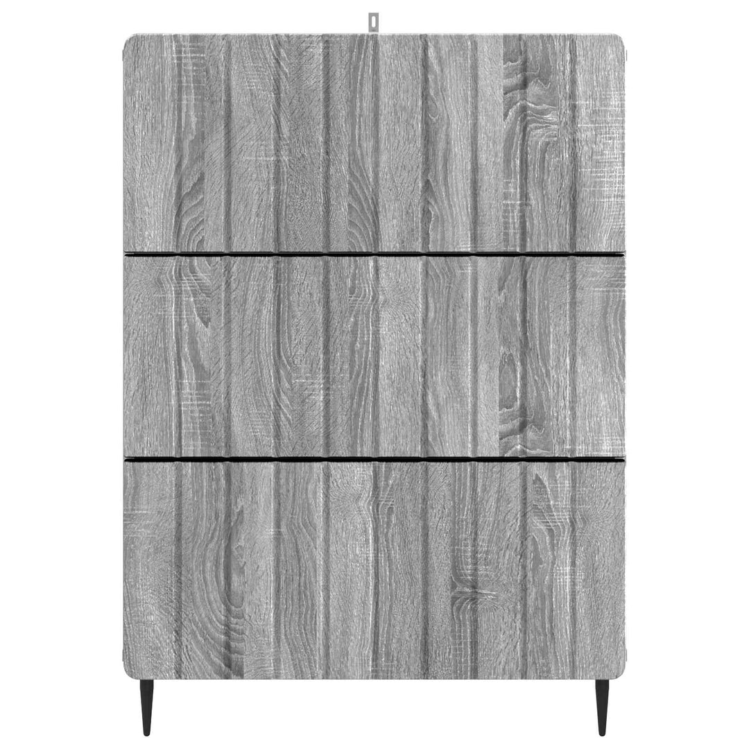 Skuffeskab 66 x 34,5 x 92 cm Konstrueret træ Grå sonoma-eg