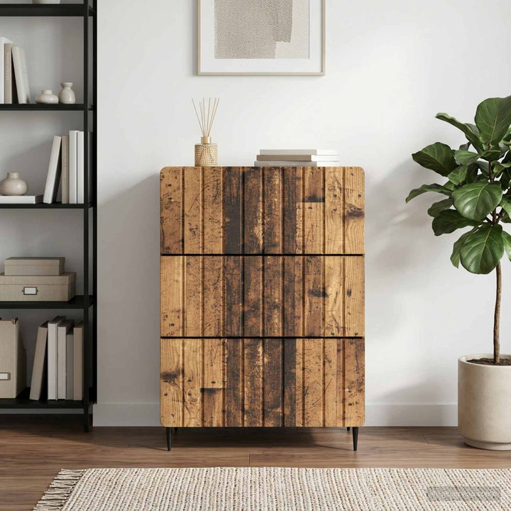 Skuffeskab Gammelt træ 66 x 34,5 x 92 cm Konstrueret træ