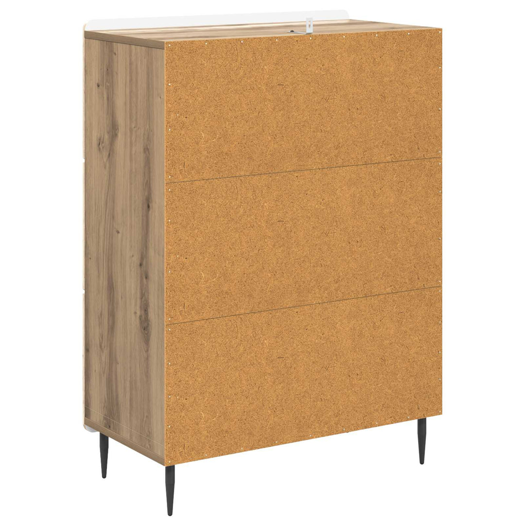 Skuffeskab 66 x 34,5 x 92 cm Konstrueret træ Artisan-eg