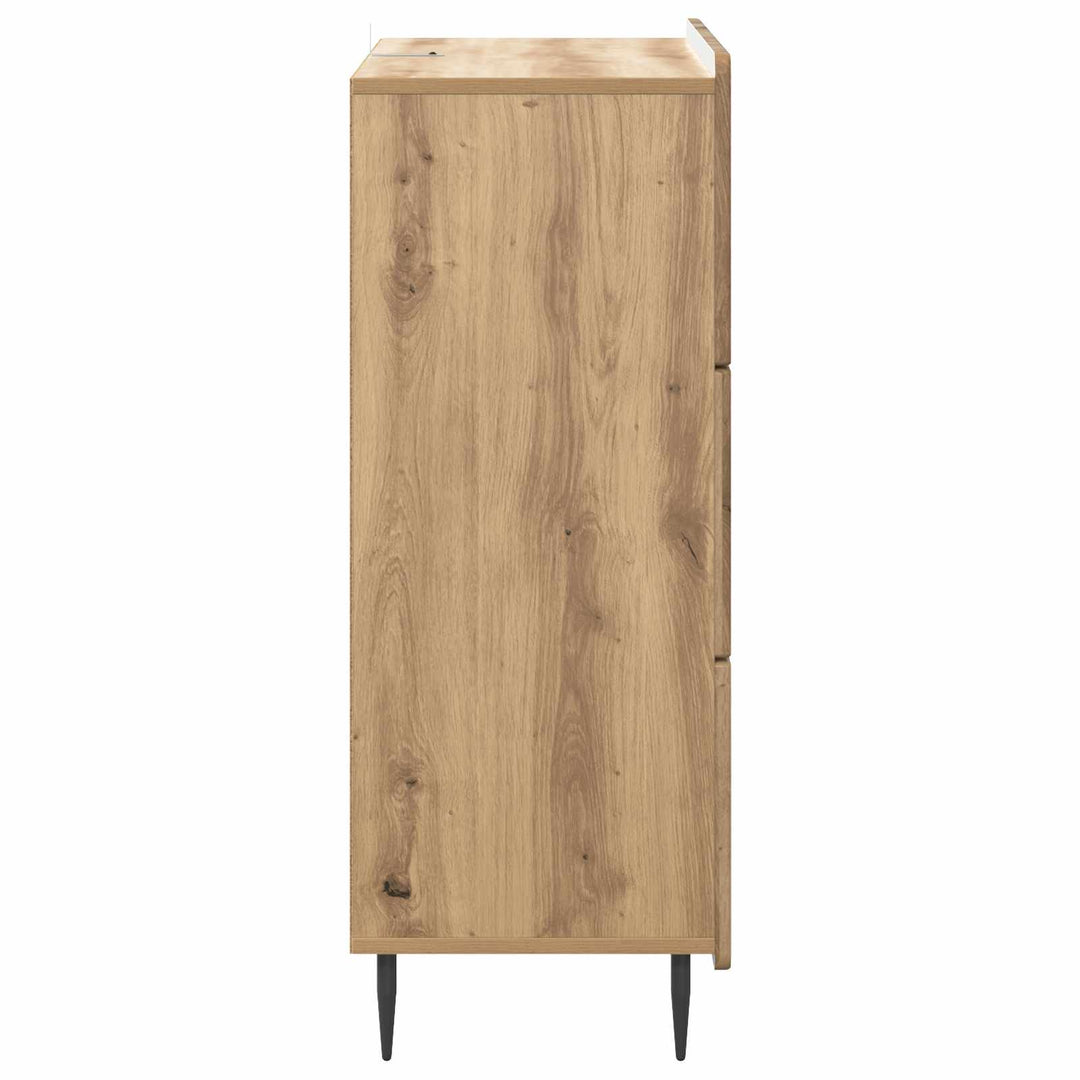 Skuffeskab 66 x 34,5 x 92 cm Konstrueret træ Artisan-eg
