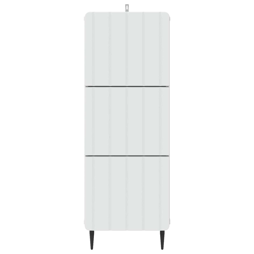 Skuffeskab Hvid 33 x 34,5 x 92 cm Konstrueret træ