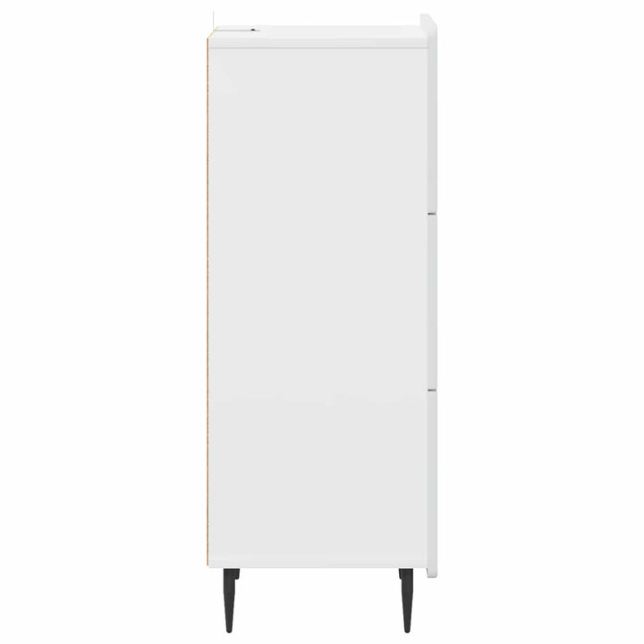 Skuffeskab Hvid 33 x 34,5 x 92 cm Konstrueret træ