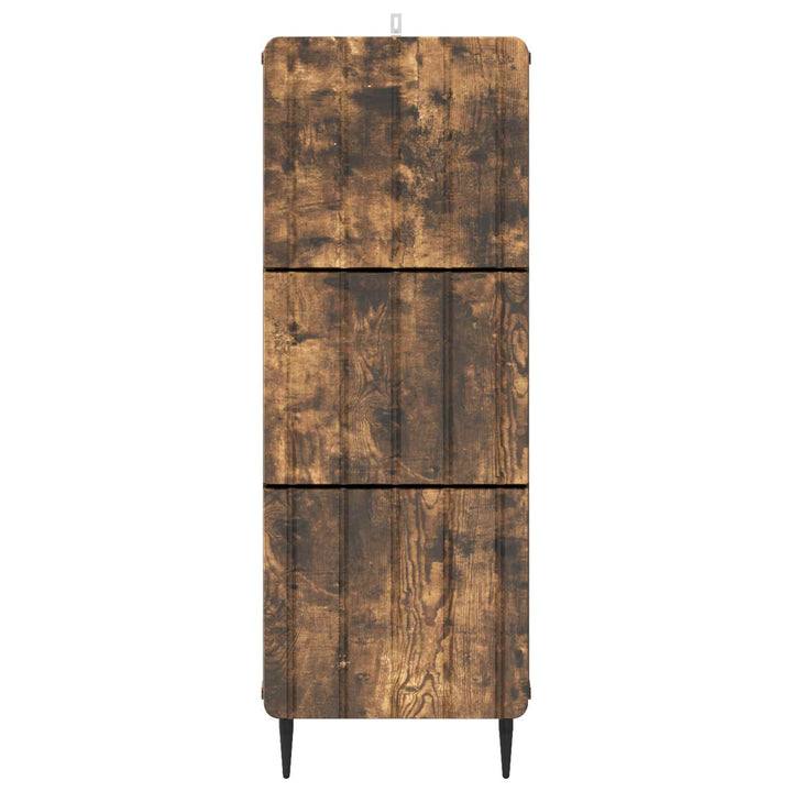 Skuffeskab 33 x 34,5 x 92 cm Konstrueret træ Røget eg