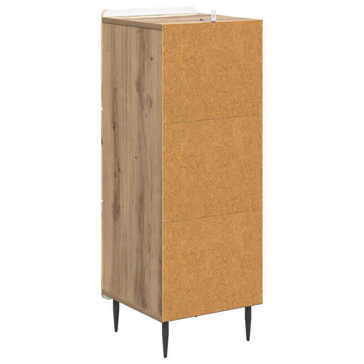 Skuffeskab 33 x 34,5 x 92 cm Konstrueret træ Artisan-eg