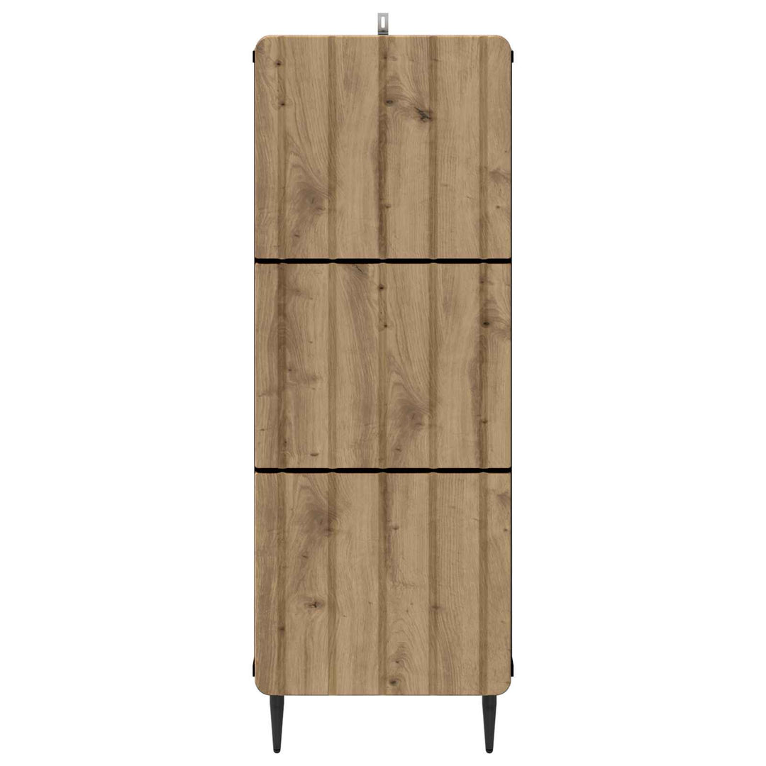 Skuffeskab 33 x 34,5 x 92 cm Konstrueret træ Artisan-eg