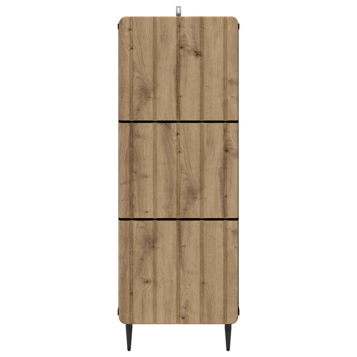 Skuffeskab 33 x 34,5 x 92 cm Konstrueret træ Artisan-eg