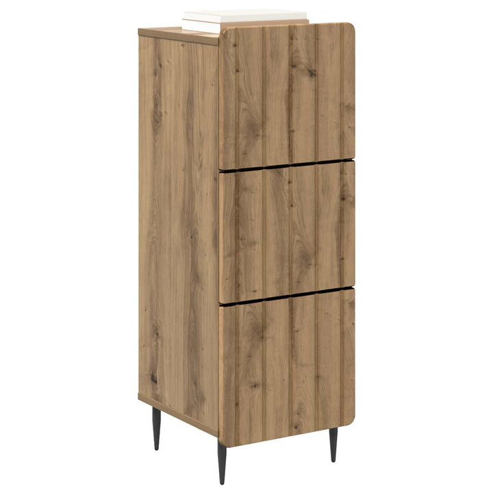 Skuffeskab 33 x 34,5 x 92 cm Konstrueret træ Artisan-eg