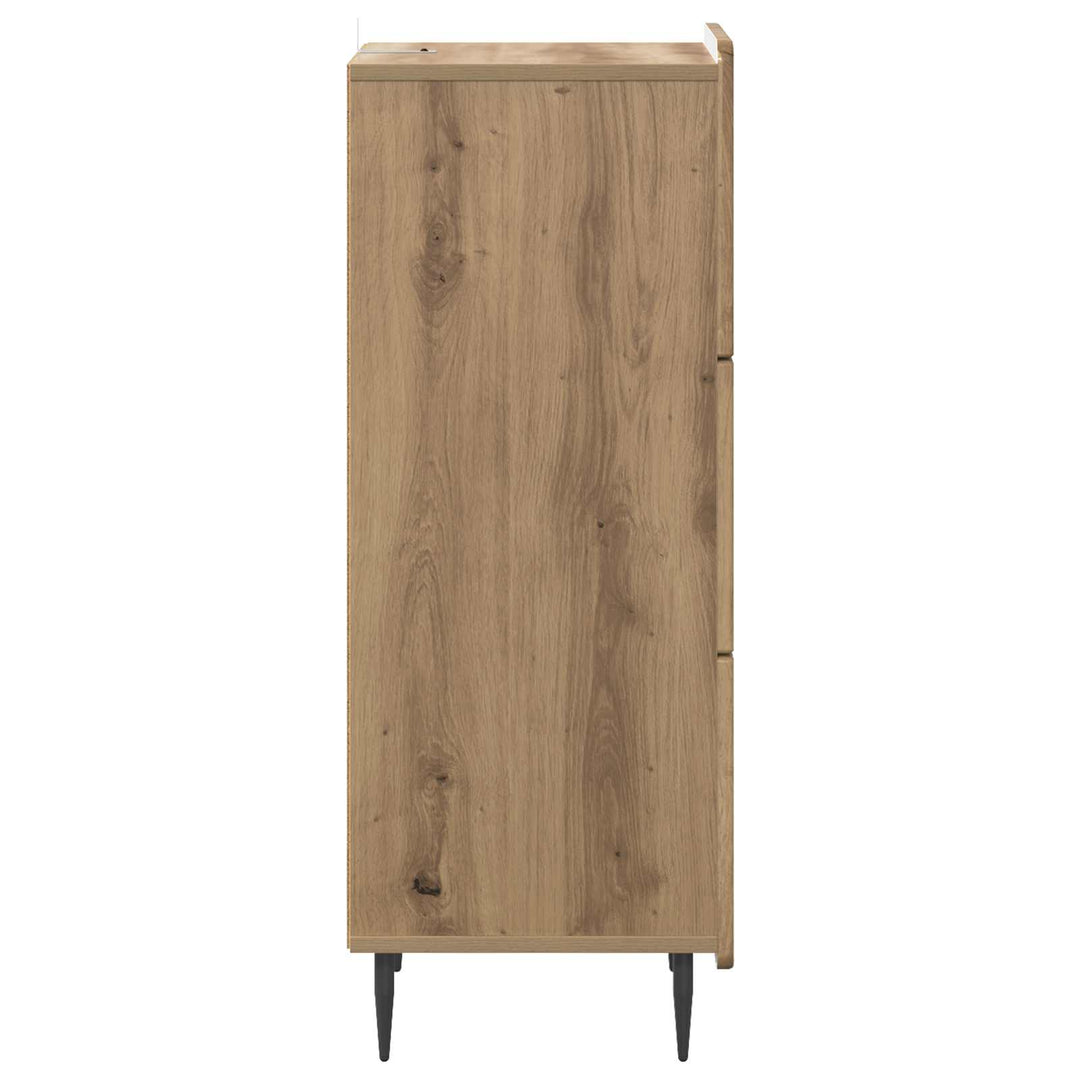 Skuffeskab 33 x 34,5 x 92 cm Konstrueret træ Artisan-eg