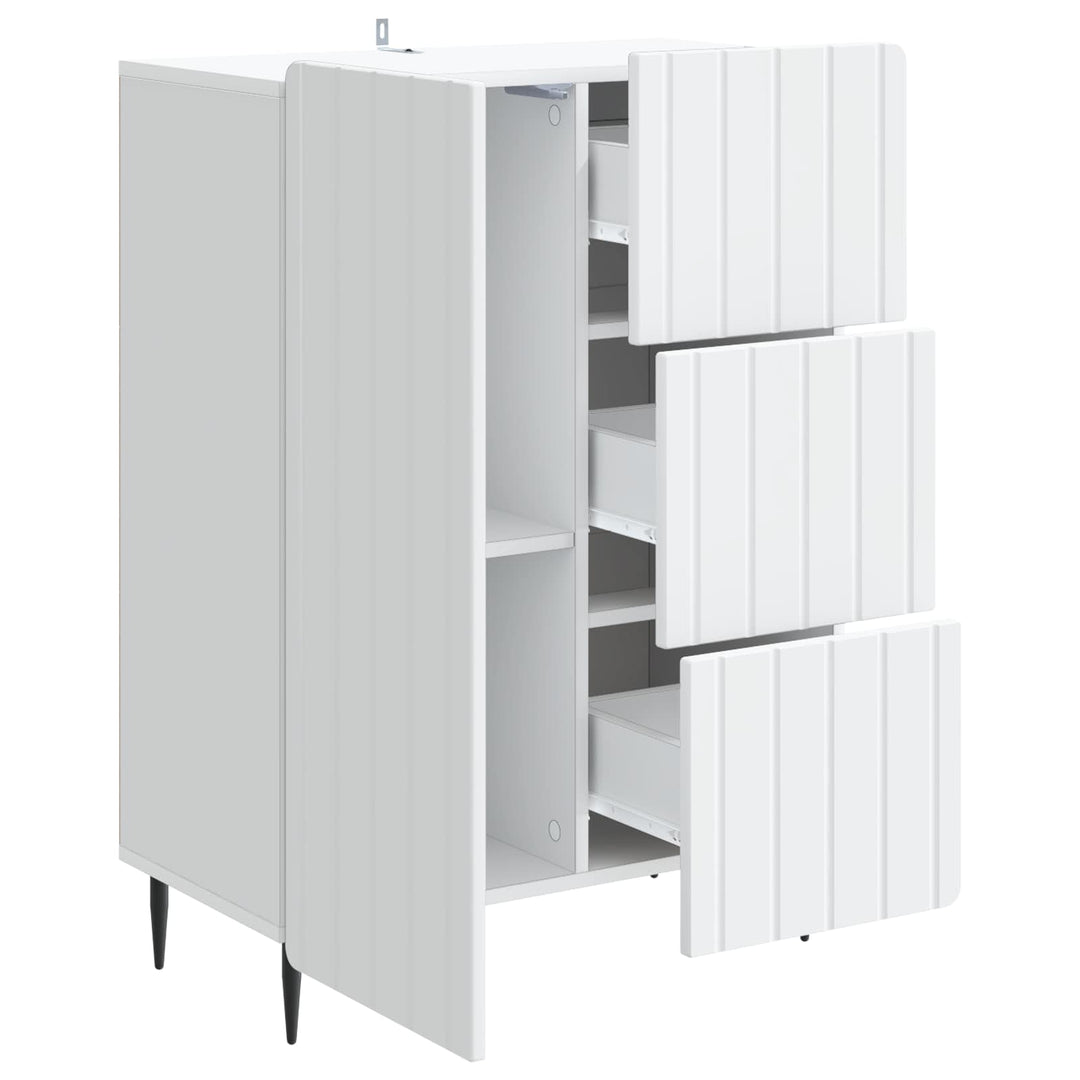 Sideboard Hvid 66 x 34,5 x 91,5 cm Konstrueret træ