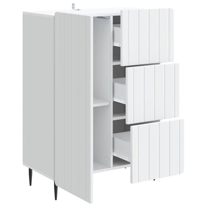 Sideboard Hvid 66 x 34,5 x 91,5 cm Konstrueret træ
