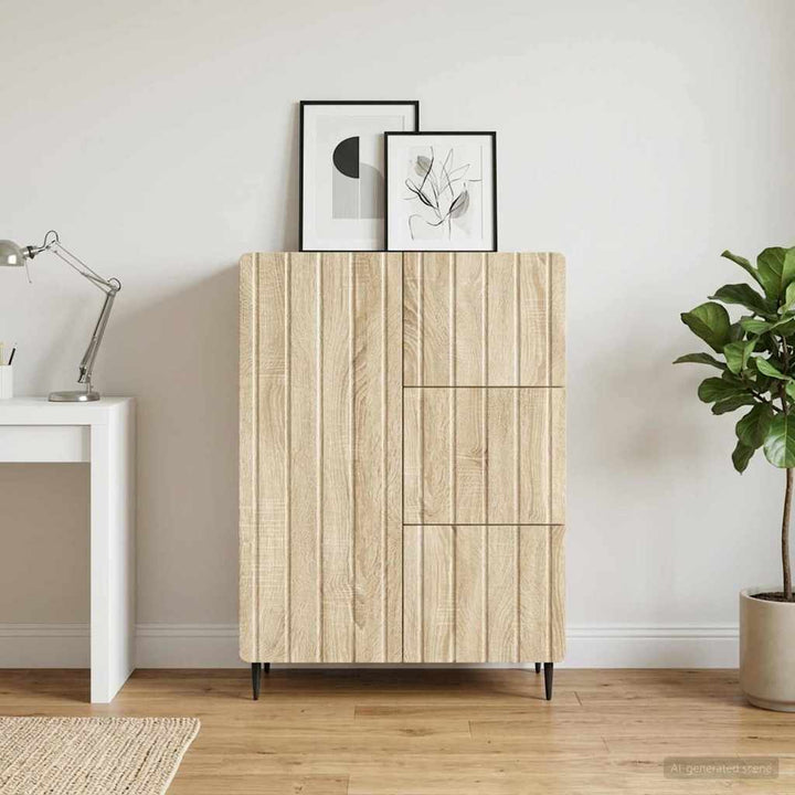 Sideboard Sonoma-eg 66 x 34,5 x 91,5 cm Konstrueret træ