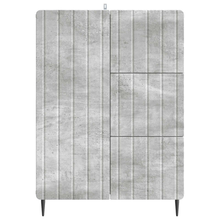 Sideboard Betongrå 66 x 34,5 x 91,5 cm Konstrueret træ