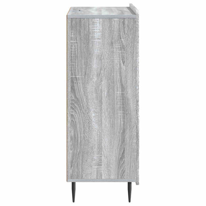 Sideboard Grå sonoma-eg 66 x 34,5 x 91,5 cm Konstrueret træ