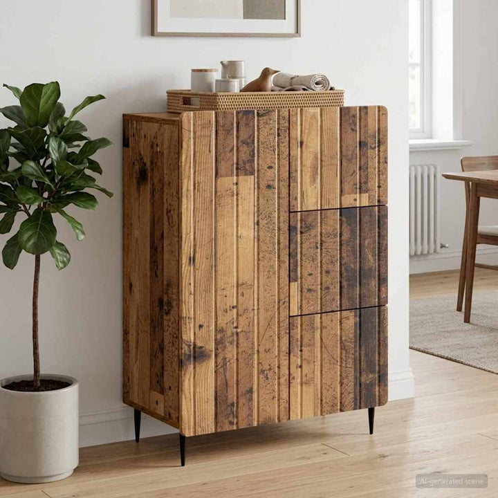 Sideboard Gammelt træ 66 x 34,5 x 91,5 cm Konstrueret træ