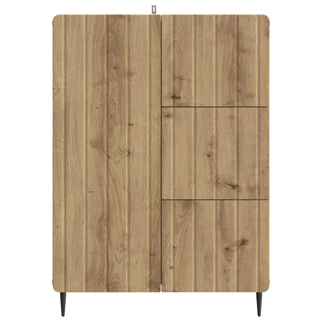 Sideboard Artisan-eg 66 x 34,5 x 91,5 cm Konstrueret træ