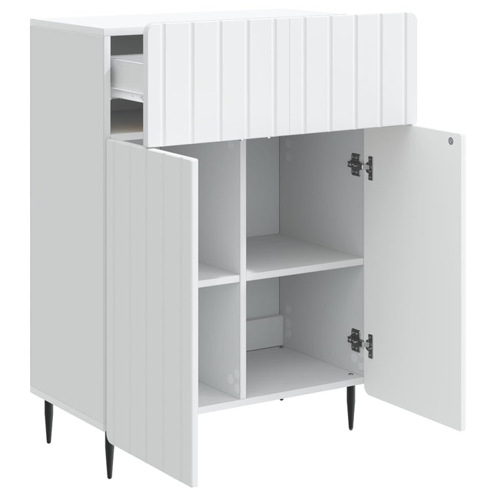 Sideboard Hvid 66 x 34,5 x 92 cm Konstrueret træ