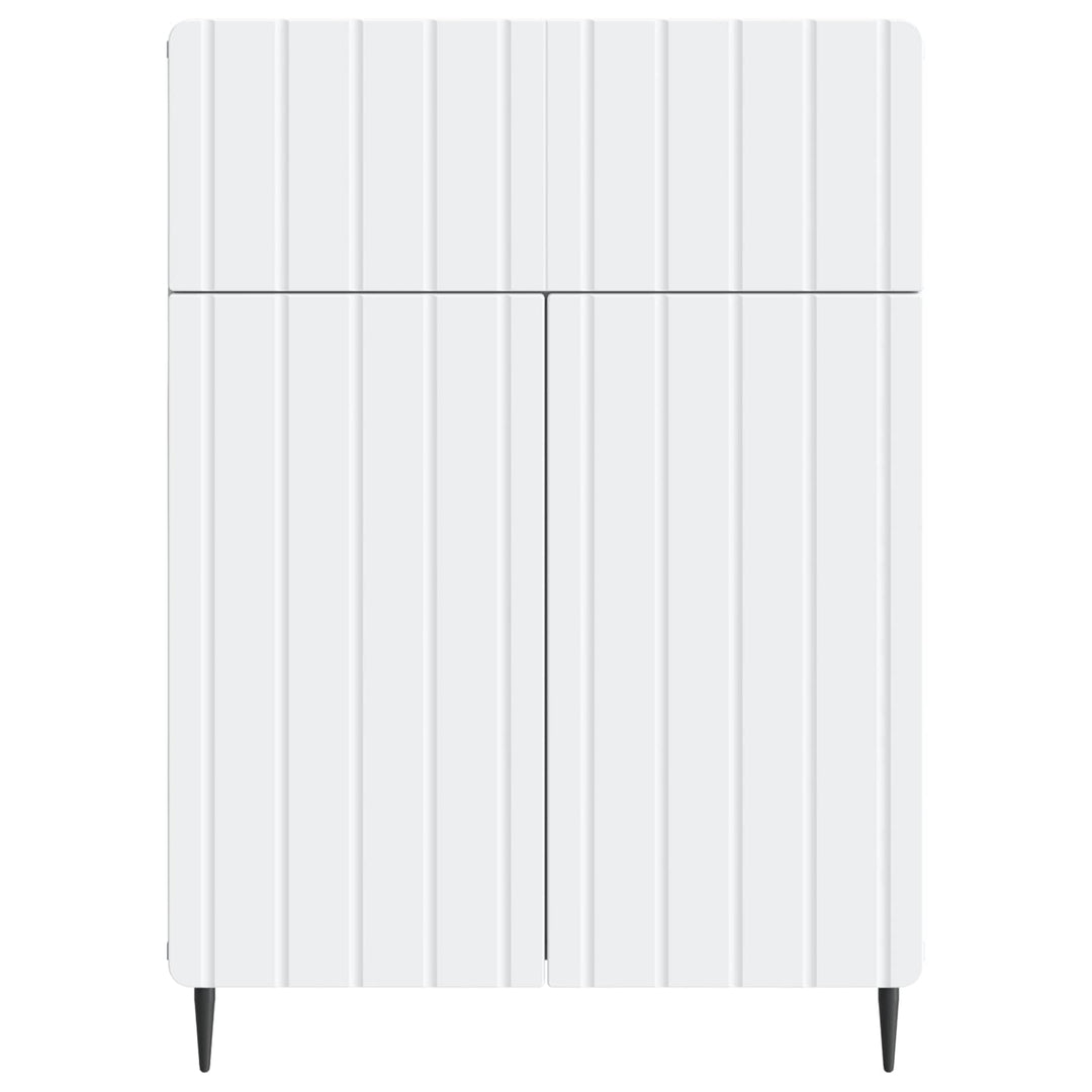 Sideboard Hvid 66 x 34,5 x 92 cm Konstrueret træ