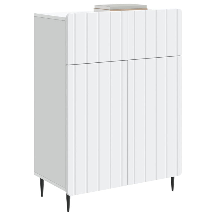 Sideboard Hvid 66 x 34,5 x 92 cm Konstrueret træ