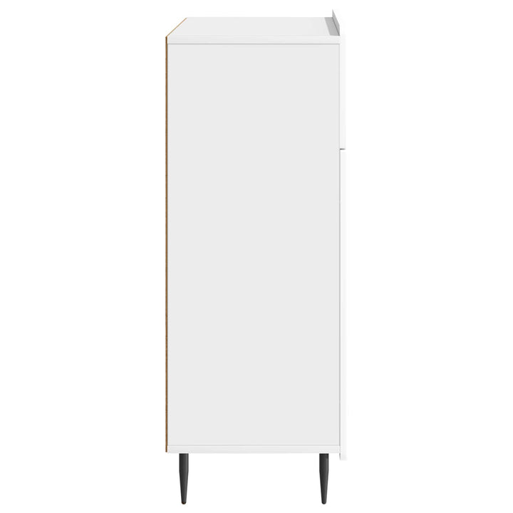 Sideboard Hvid højglans 66 x 34,5 x 92 cm Konstrueret træ