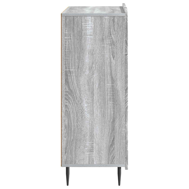 Sideboard Grå sonoma-eg 66 x 34,5 x 92 cm Konstrueret træ