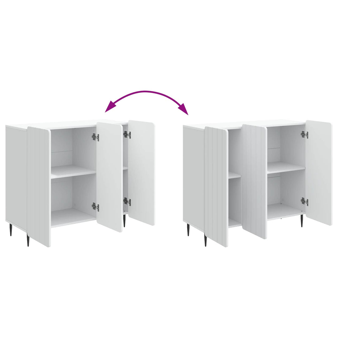 Sideboard Hvid 89 x 34,5 x 82 cm Konstrueret træ