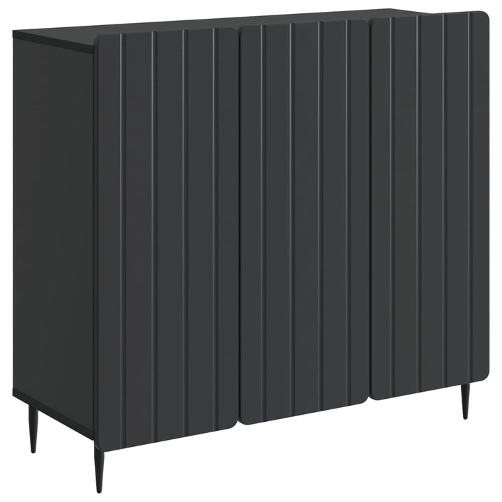 Sideboard Sort 89 x 34,5 x 82 cm Konstrueret træ