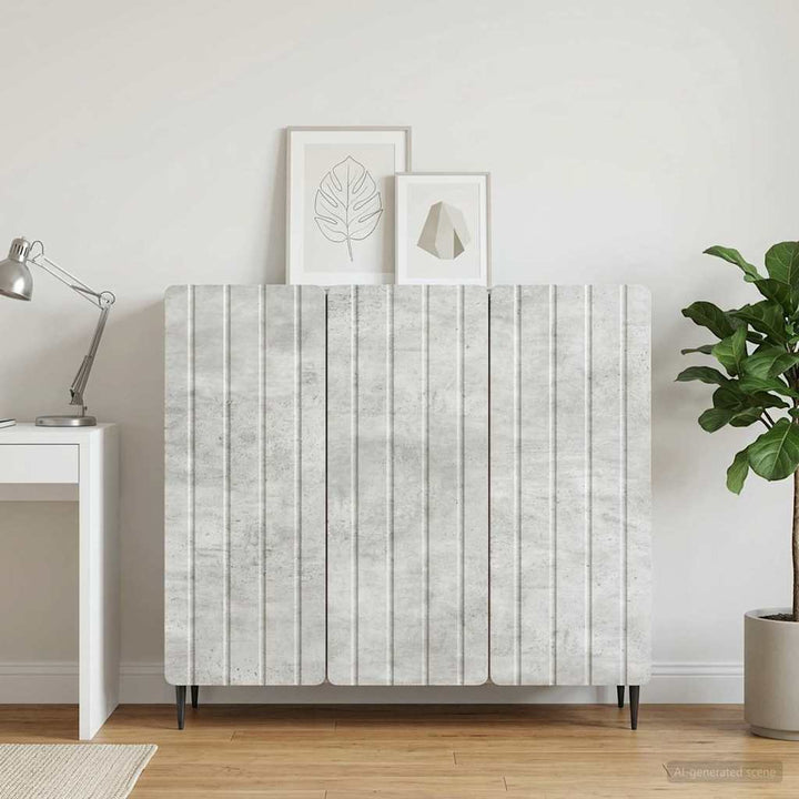 Sideboard Betongrå 89 x 34,5 x 82 cm Konstrueret træ