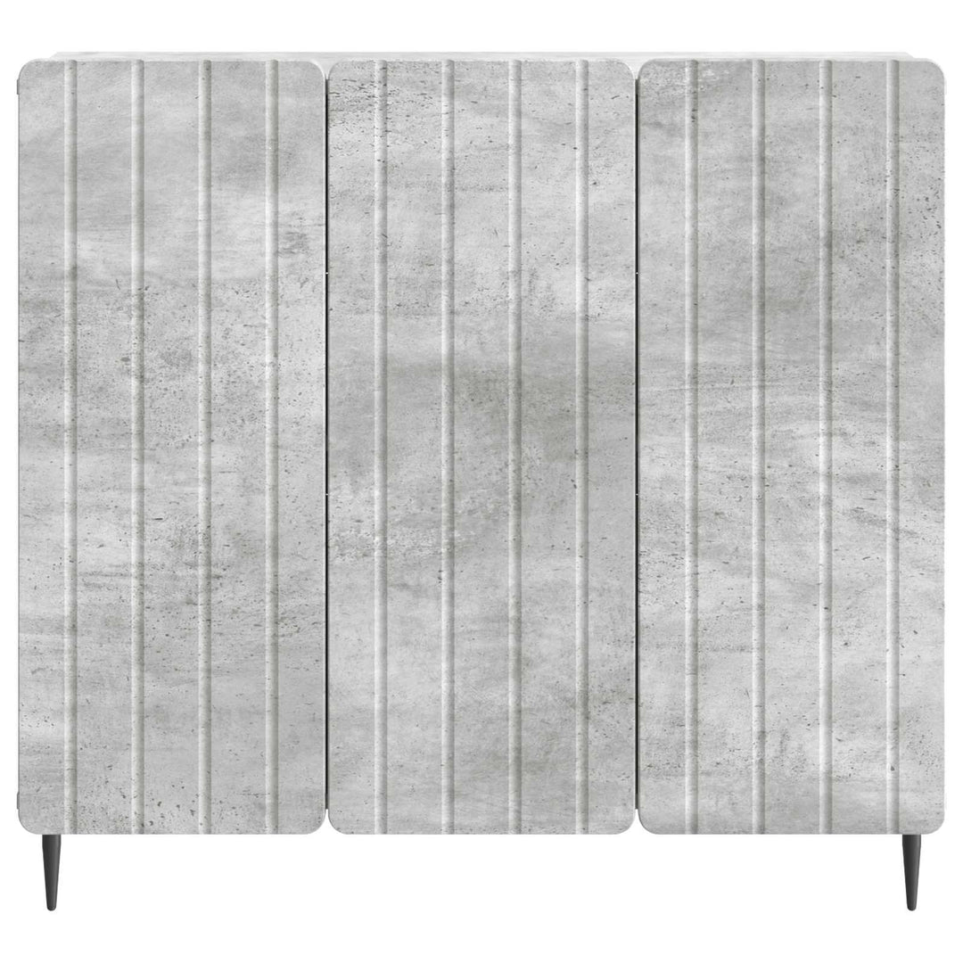 Sideboard Betongrå 89 x 34,5 x 82 cm Konstrueret træ
