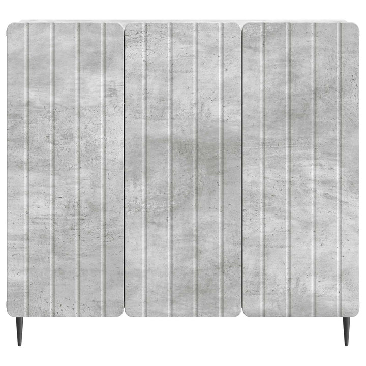 Sideboard Betongrå 89 x 34,5 x 82 cm Konstrueret træ