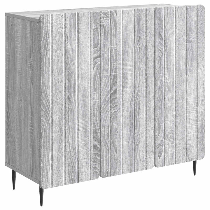 Sideboard Grå sonoma-eg 89 x 34,5 x 82 cm Konstrueret træ