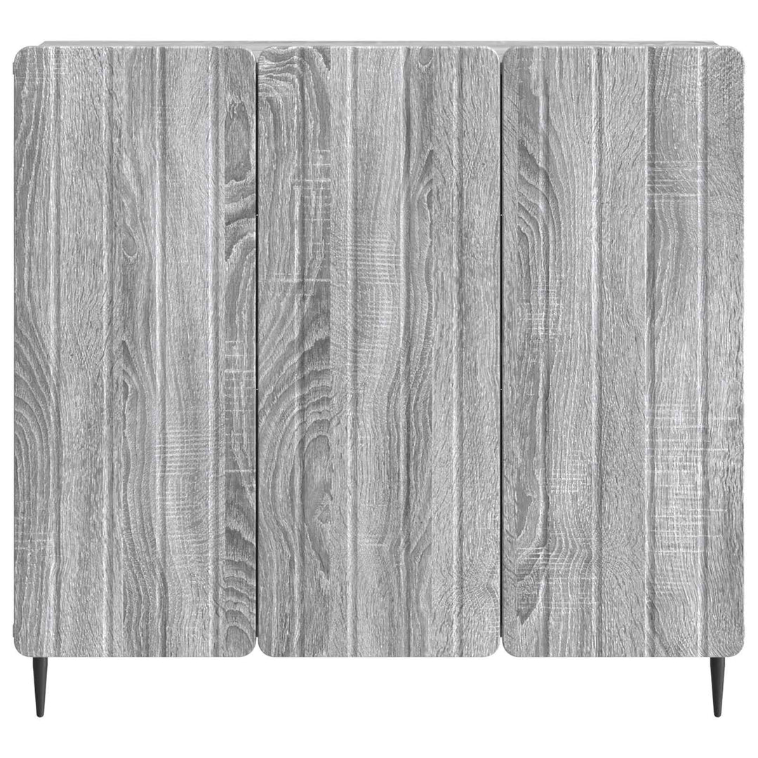 Sideboard Grå sonoma-eg 89 x 34,5 x 82 cm Konstrueret træ