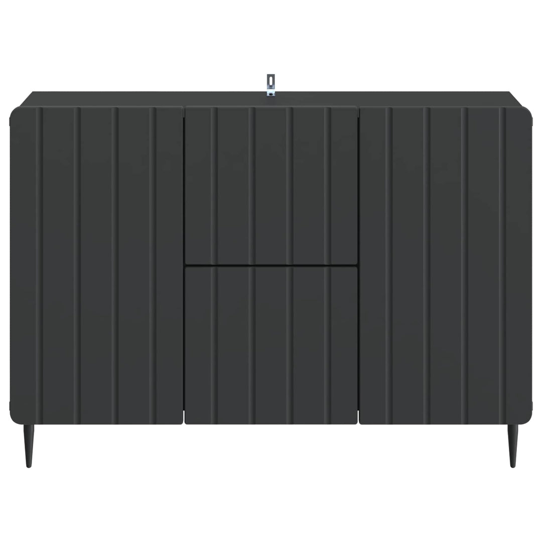 Sideboard med skuffe Sort 89 x 34,5 x 62 cm Konstrueret træ