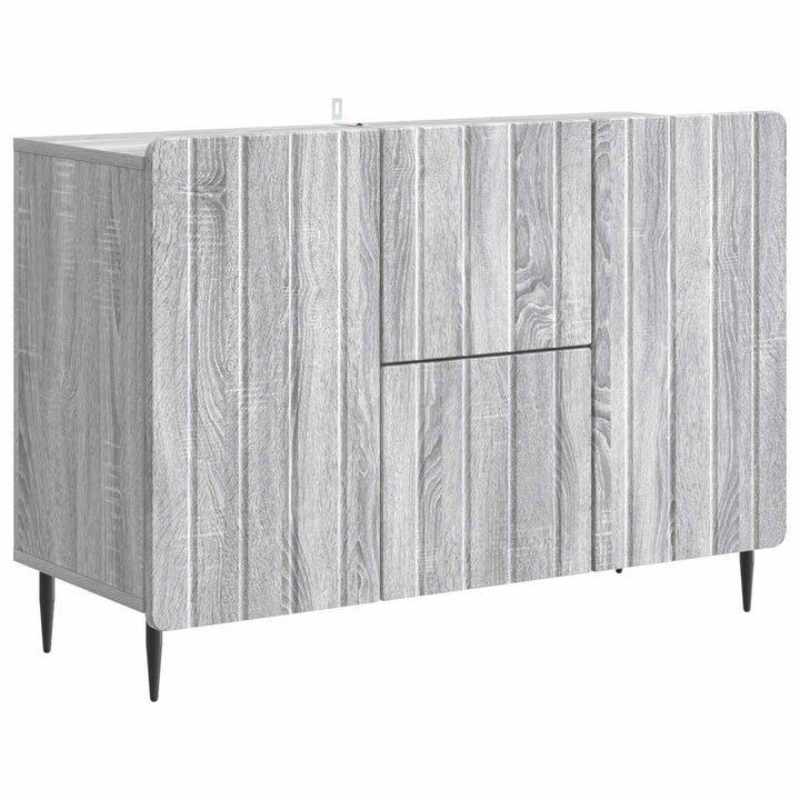 Sideboard Grå sonoma-eg 89 x 34,5 x 62 cm Konstrueret træ