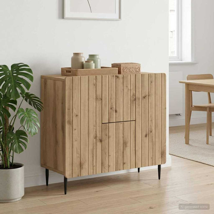 Sideboard Artisan-eg 89 x 34,5 x 62 cm Konstrueret træ