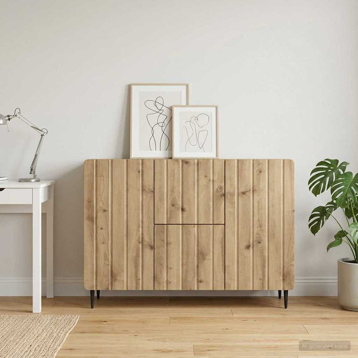 Sideboard Artisan-eg 89 x 34,5 x 62 cm Konstrueret træ